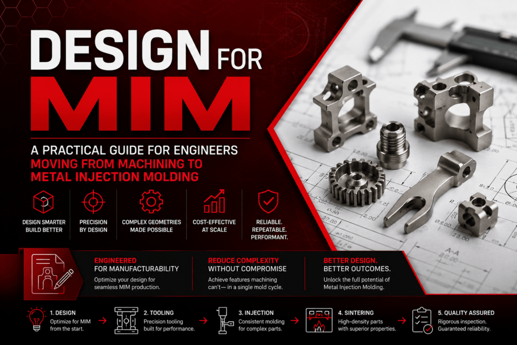 Design for MIM: A Practical Guide for Engineers Moving from Machining to Metal Injection Molding