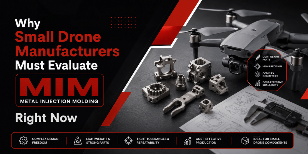 Why Small Drone Manufacturers Must Evaluate Metal Injection Molding (MIM) Right Now